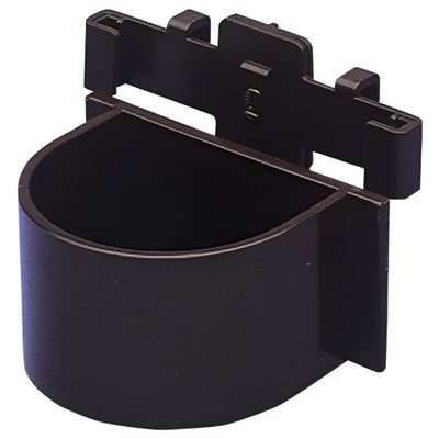 Nobby Papageiennapf oval braun mit Halterung