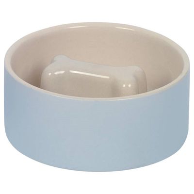 Nobby Anti-Schling-Napf Bone grau/creme