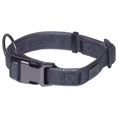 Nobby Halsband Linen Deluxe schwarz/grau Nobby Halsband Linen Deluxe schwarz/grau
