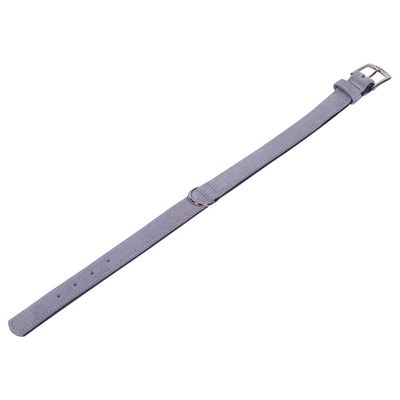 Nobby Halsband Velours grau (Plume)