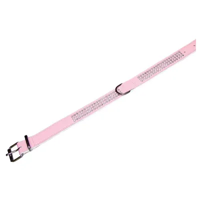 Nobby Halsband Crystal dreireihig rosa/weiß Nobby Halsband Crystal dreireihig rosa/weiß