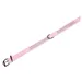 Nobby Halsband Crystal dreireihig rosa/weiß
