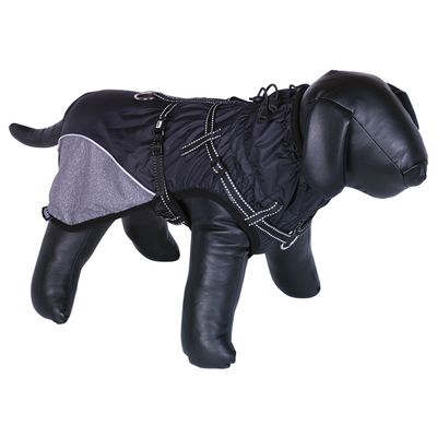 Nobby Hundemantel Akam mit Geschirr schwarz