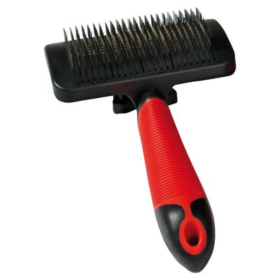 Karlie Professional Zupfbürste mit Nadeln rot/schwarz