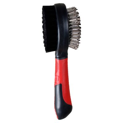 Karlie Professional Borsten- und Stiftbürste 2 in 1 rot/schwarz