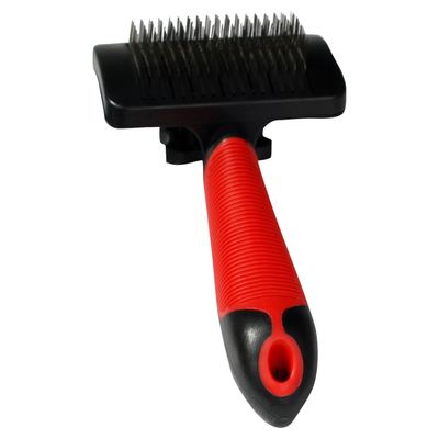Karlie Professional Zupfbürste mit Nadeln rot/schwarz