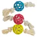 Nobby Hundespielzeug Gitterball mit Seil aus Vollgummi