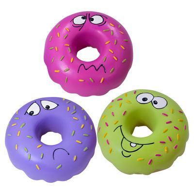 Nobby Hundespielzeug Donut mit Gesicht aus Latex