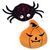 Nobby Hundespielzeug Halloween Spinne oder Kürbis aus Plüsch