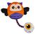 Nobby Hundespielzeug Halloween Plüsch Eule mit Seil