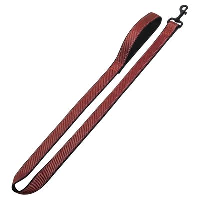 Nobby Leine Classic Reflect Soft terracotta/schwarz