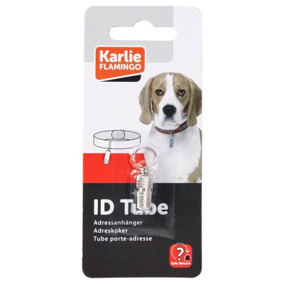 Karlie Adresstube silber für Hunde