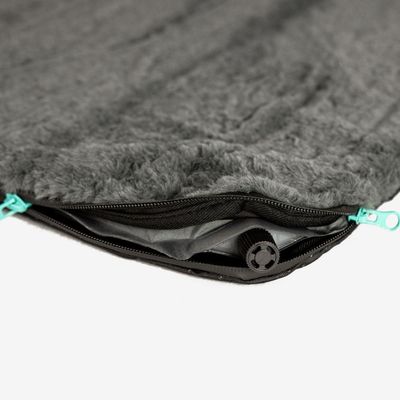 Manuly Set | Hunde Isomatte mit Langhaar Aqua Bezug