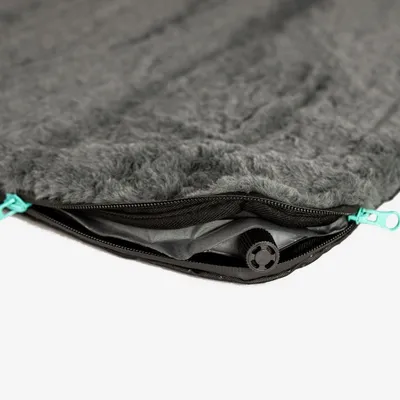 Manuly Set | Hunde Isomatte mit Langhaar Aqua Bezug