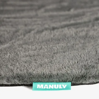 Manuly Set | Hunde Isomatte mit Langhaar (anthrazit) Bezug Manuly Set | Hunde Isomatte mit Langhaar (anthrazit) Bezug