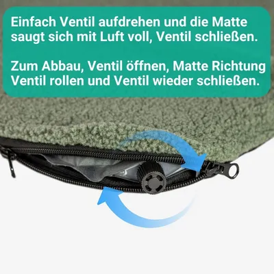 Manuly Set | Hunde Isomatte mit Teddy (olivgrün) Bezug Manuly Set | Hunde Isomatte mit Teddy (olivgrün) Bezug