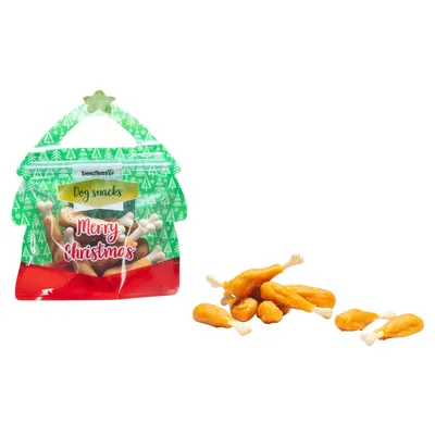 Beeztees Hundesnack X-Mas Hähnchenkeulen 160 g Beeztees Hundesnack X-Mas Hähnchenkeulen 160 g