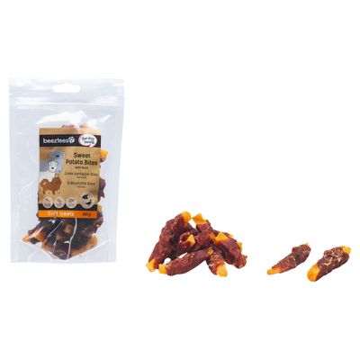 Beeztees Hundesnack Süßkartoffel Bites mit Ente