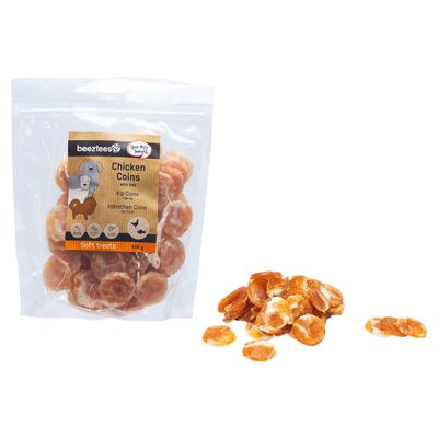 Beeztees Hundesnack Hähnchen Coins mit Fisch