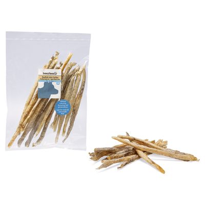 Beeztees Hundesnack Rotbarschhaut Curlies 100 g