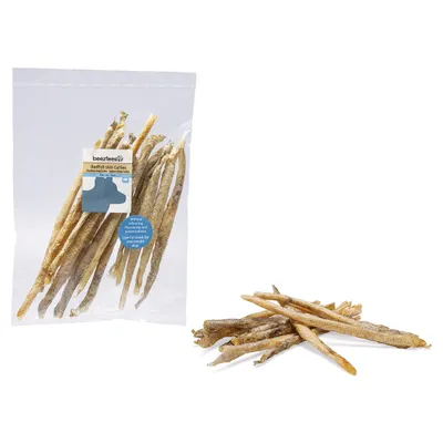 Beeztees Hundesnack Rotbarschhaut Curlies 100 g Beeztees Hundesnack Rotbarschhaut Curlies 100 g