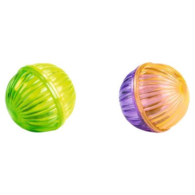 Beeztees Katzenspielzeug Spielball mit Perlen - 2 Stück