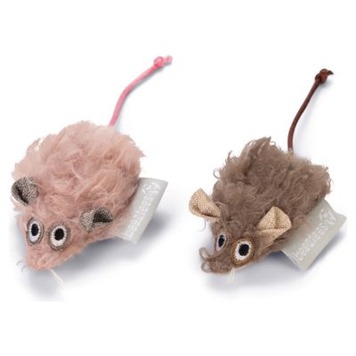 Beeztees Katzenspielzeug Maus Boyo rosa-braun