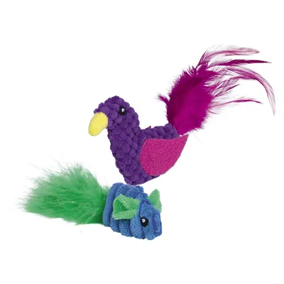 Nobby Katzenspielzeug Plüsch Tiere 2er Pack Nobby Katzenspielzeug Plüsch Tiere 2er Pack