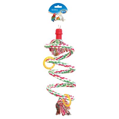 Duvo+ Vogelspielzeug Spirale Baumwolle