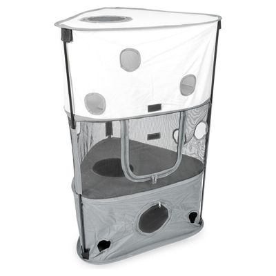 Duvo+ Spielzelt für Katzen grau