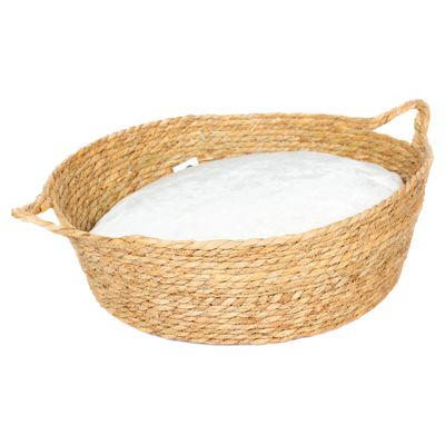 Duvo+ Katzenbett & Kissen Laguna Seegras beige/weiß