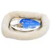 Duvo+ Bett oval Schafsfell braun für Katzen