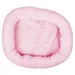 Duvo+ Bett oval Schafsfell rosa für Katzen