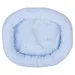Duvo+ Bett oval Schafsfell blau für Katzen