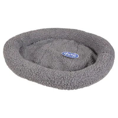 Duvo+ Bett oval Schafsfell grau für Katzen Duvo+ Bett oval Schafsfell grau für Katzen