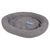 Duvo+ Bett oval Schafsfell grau für Katzen