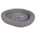 Duvo+ Bett oval Schafsfell grau für Katzen