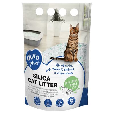 Duvo+ Katzenstreu Silica Premium Apfel 5 l