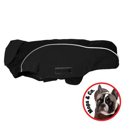 Wolters Regenjacke Easy Rain für Mops & Co. schwarz/schwarz
