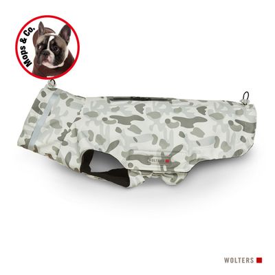 Wolters Outdoorjacke Camouflage für Mops & Co. grau