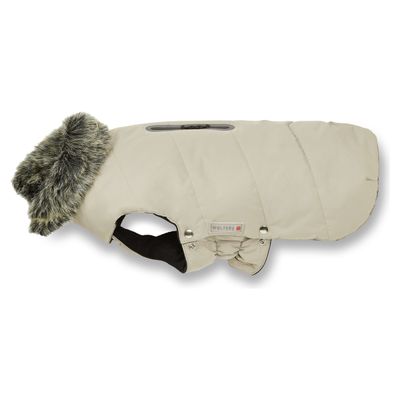 Wolters Parka mit Fellkragen taupe
