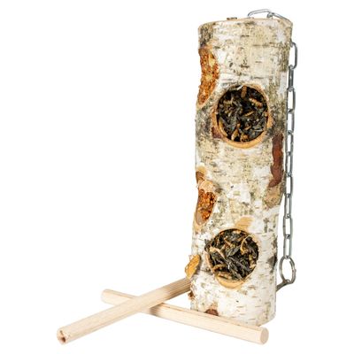Duvo+ Vogelsnack gefüllter Birkenstamm Feeder 220 g