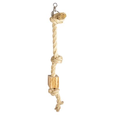 Duvo+ Kletterseil Sisal mit Holzblock
