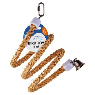 Duvo+ Spiralseil aus Sisal mit Glocke beige