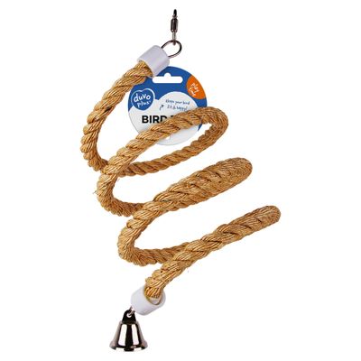 Duvo+ Spiralseil aus Sisal mit Glocke beige
