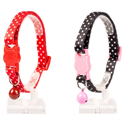 Duvo+ Katzenhalsband weiße Bälle Nylon Duvo+ Katzenhalsband weiße Bälle Nylon