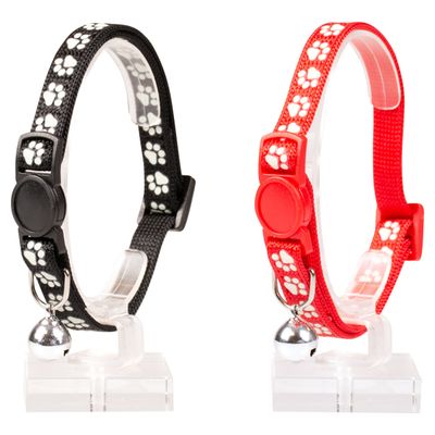 Duvo+ Katzenhalsband Pfoten Nylon