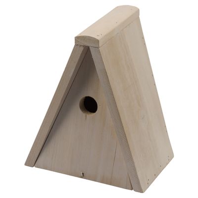 Duvo+ Meisennest Holz mit Schrägdach Dreikantform