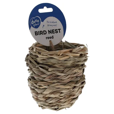 Duvo+ Brutnest für Vögel mit Haken aus Schilf Duvo+ Brutnest für Vögel mit Haken aus Schilf