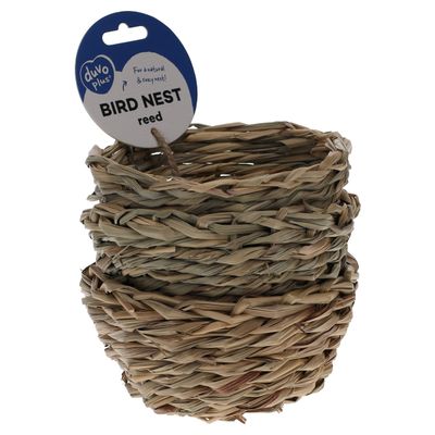Duvo+ Brutnest für Vögel mit Haken aus Schilf